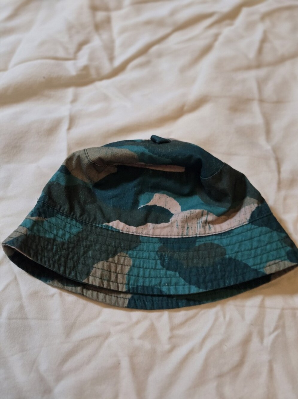 Kids Green Camouflage Bucket Hat